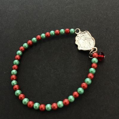 Christmas bracelet with Santa charm