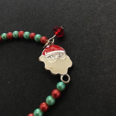 Christmas bracelet with Santa charm