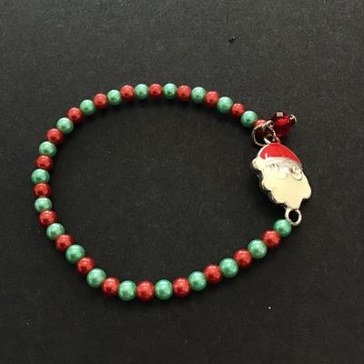 Christmas bracelet with Santa charm