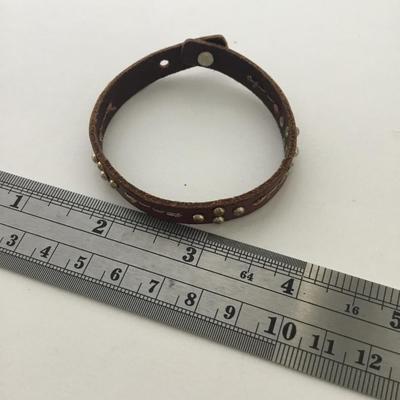 Faux leather fashion bracelet