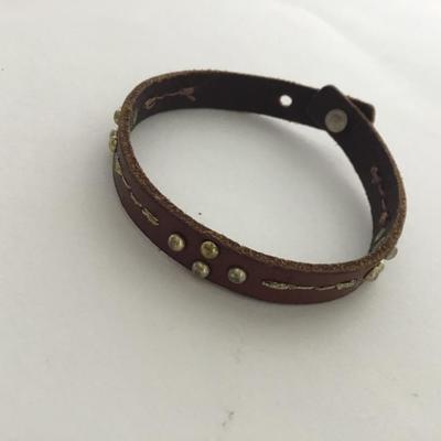 Faux leather fashion bracelet