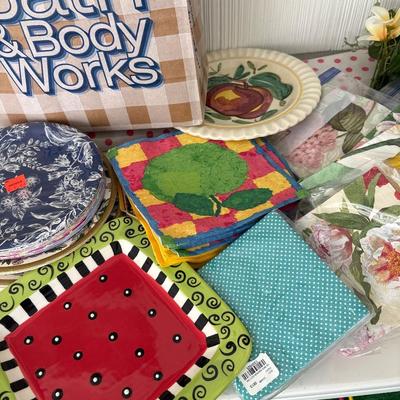 Napkins, paper, plates, bags, and more