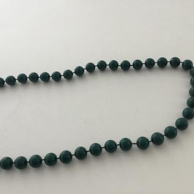 Blue green beaded fashion necklace