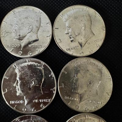Full Roll (20) Kennedy Half Dollars (1966-1967)