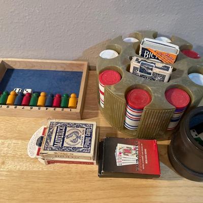 Poker chips, cards and game