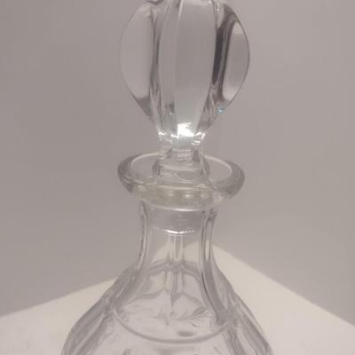 Crystal Etched Glass Liquor Decanter