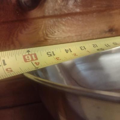 Set of Three Large Mixing or Bread Bowls Various Sizes