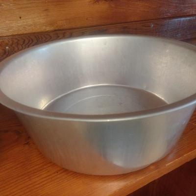 Set of Three Large Mixing or Bread Bowls Various Sizes