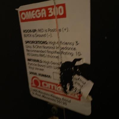 2 pairs Omega speakers