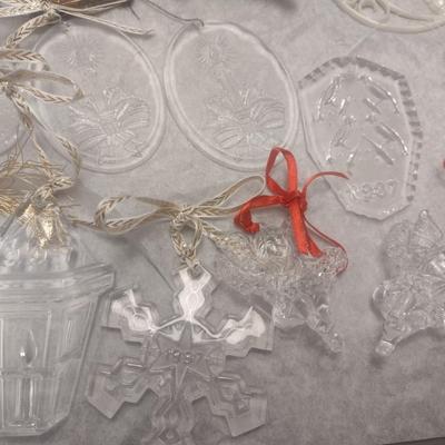 Collection of Christmas Tree Ornaments Lenox, Crystal, and Other Choice B