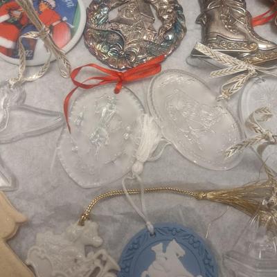 Collection of Christmas Tree Ornaments Lenox, Crystal, and Other Choice B