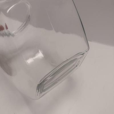 Vintage Glass Candy or Retail Jar with Home Made Wood Lid