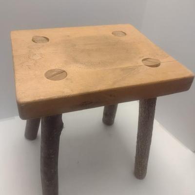 Hand Crafted Wood Foot Stool
