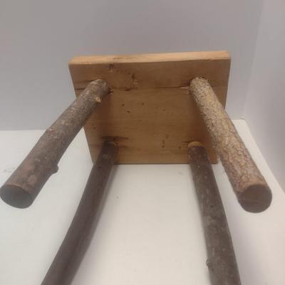 Hand Crafted Wood Foot Stool