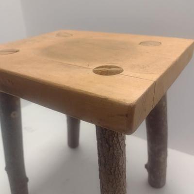 Hand Crafted Wood Foot Stool