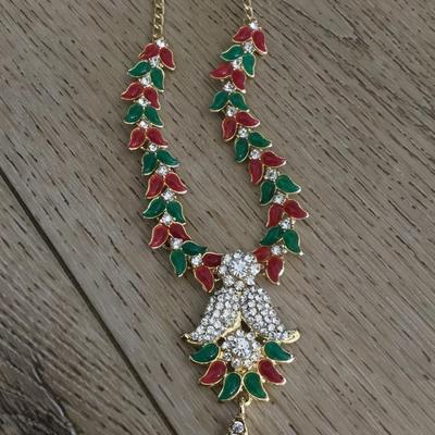 Beautiful vintage ethnic Christmas necklace