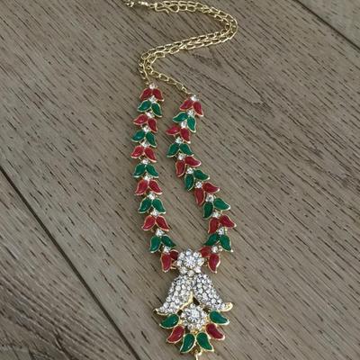 Beautiful vintage ethnic Christmas necklace