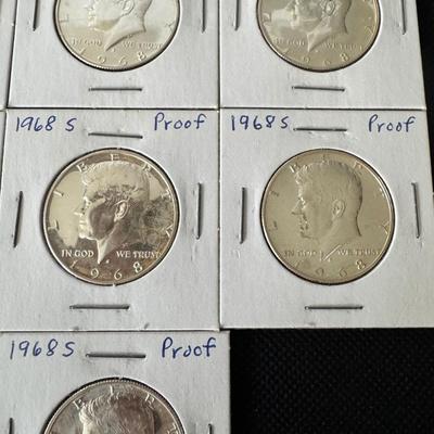 1968 -S Kennedy Half Dollar Proofs