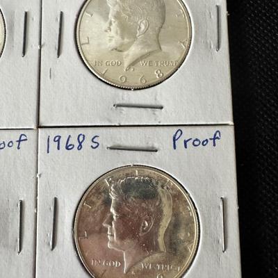 1968 -S Kennedy Half Dollar Proofs