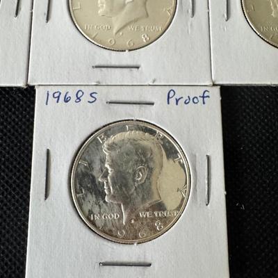 1968 -S Kennedy Half Dollar Proofs