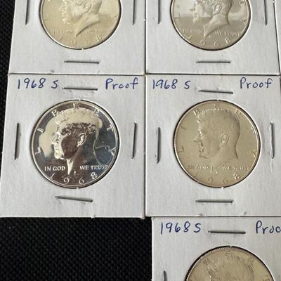 1968 -S Kennedy Half Dollar Proofs