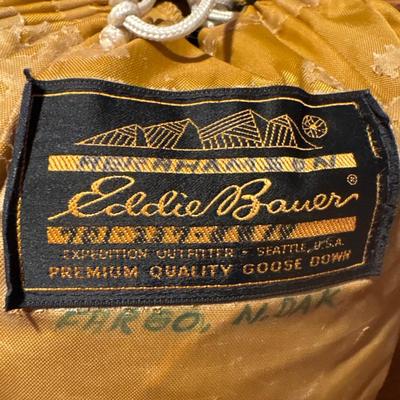 Two Vintage Eddie Bauer goose down sleeping bags