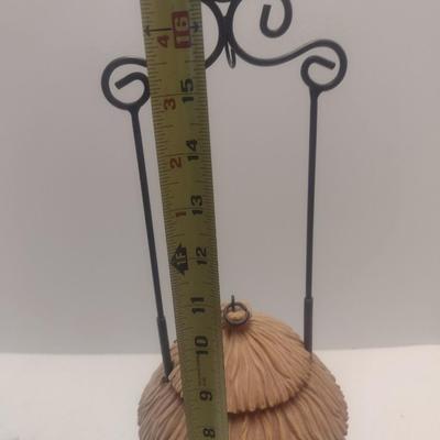 Resin Thatch Roof Cottage Design Bird House