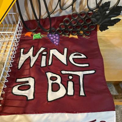 Wine signs and corkscrew