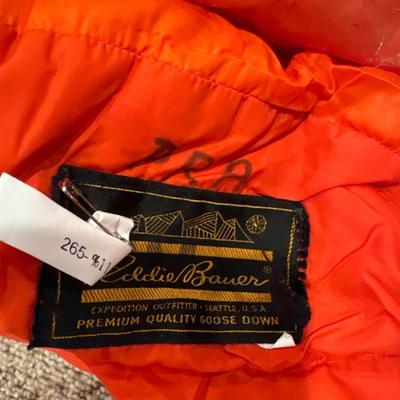 Vintage Eddie Bauer goose down sleeping bag & OR Bivy Shelter/tent