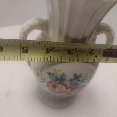 Vintage Royal Copley Ceramic Double Handle Vase