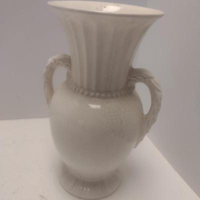 Vintage Royal Copley Ceramic Double Handle Vase