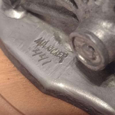 Michael Ricker Signed Limited Edition Pewter Cowboy Sculpture