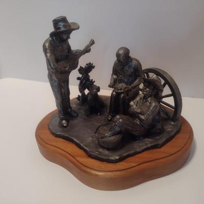 Michael Ricker Signed Limited Edition Pewter Cowboy Sculpture