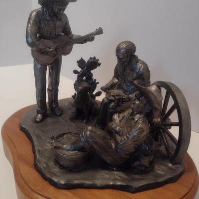 Michael Ricker Signed Limited Edition Pewter Cowboy Sculpture