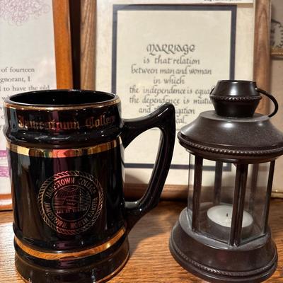 ND flag, barometer, mug & frames