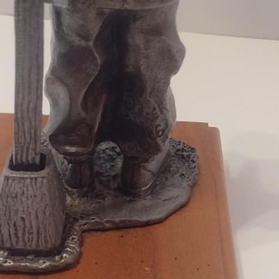 Michael Ricker Signed Limited Edition Pewter 'On Time' Railroad Sculpture