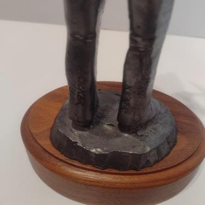 Michael Ricker Signed Limited Edition Pewter Coal Miner Sculpture