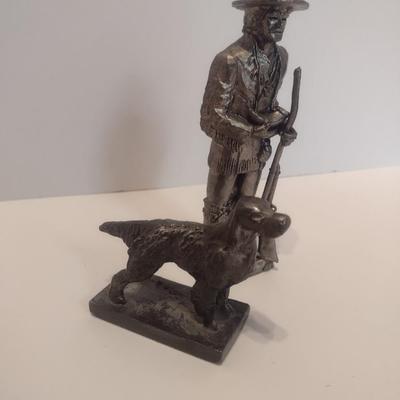 Michael Ricker Signed Limited Edition Pewter Frontier Bound Sculpture