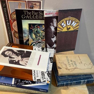 Vintage books and sheet music
