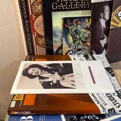 Vintage books and sheet music