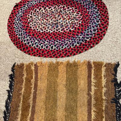 Braided rug & small rug