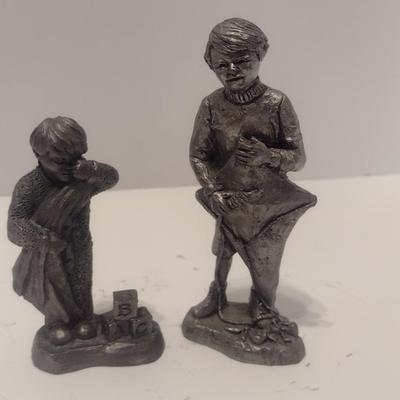 Pewter Children Figurine Collection