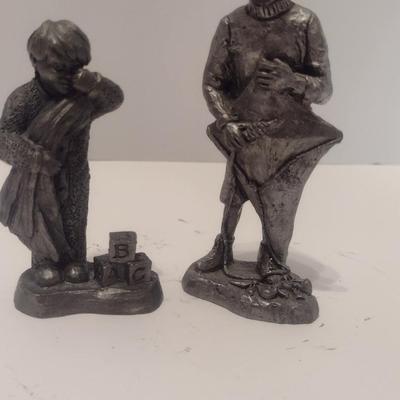 Pewter Children Figurine Collection