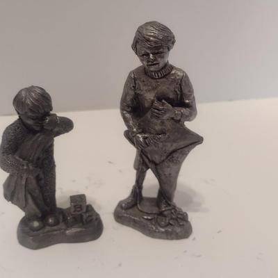 Pewter Children Figurine Collection