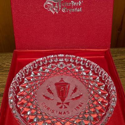 Waterford Crystal Christmas plate