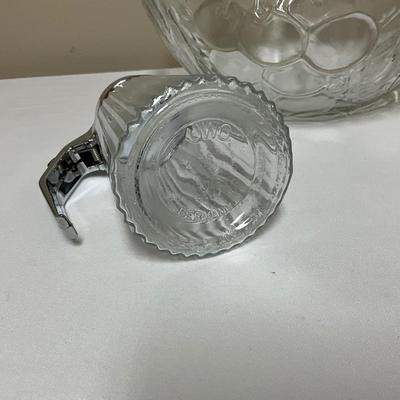 Large Glass Bowl, Sugar pourer made in Germany, 2 glass dishes, small salt and pepper shaker