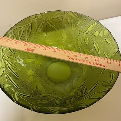 Pair of large glass serving bowls