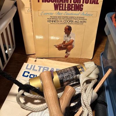 Aerobic exercise gear, and shoe shine