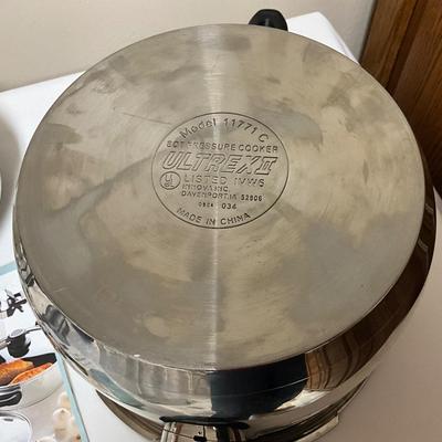 Ultrex Stainless Steel Pressure Cooker - 8 Quart with use and care guide
