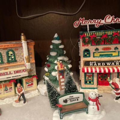 Hardware and drugstore with a part of buildings